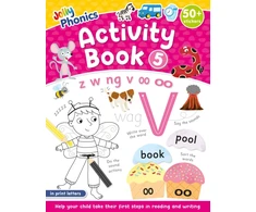 KNYGA SARA Jolly Phonics Activity Book 5: in Print Letters (American English edition)