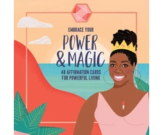 KNYGA Wimbush-Polk, Peachie Embrace Your Power and Magic: 48 Affirmation Cards for Powerful Living (Inspirational Oracle Cards Deck, Positive Self-Reminders)