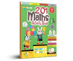 KNYGA Wonder House Books 201 Maths Activity Book: Fun Activities and Math Exercises for Children Knowing Numbers, Addition-Subtraction, Fractions, Bodmas