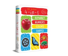 KNYGA Wonder House Books My First 4 In 1 Alphabet Numbers Colours Shapes