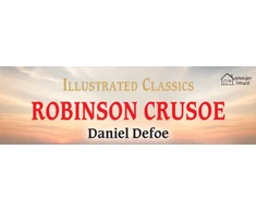 KNYGA Daniel Defoe Wonder House Books Robinson Crusoe : Illustrated Classics: English Novel With Review Questions