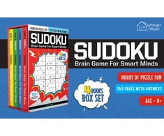 KNYGA Wonder House Books Sudoku - Brain Games for Smart Minds: Boxset of 4 books