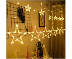 138 LED girlianda Užuolaida - Krioklys žvaigždės USB
