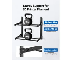 2 lentynų sieninis 3D spausdintuvo plastiko stovas