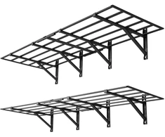 2 sieninių lentynų komplektas garažui. 2 lygiai. 61x182.8 cm. iki 725 kg