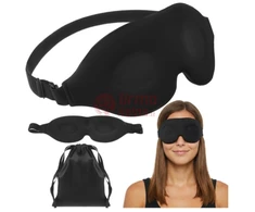 3D miego kaukė unisex juoda