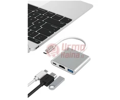 Adapteris 3in1 USB3.0 TYPE-C HDMI 4K
