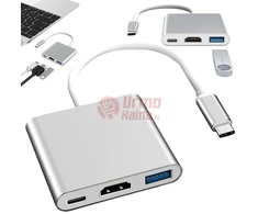 Adapteris 3in1 USB3.0 TYPE-C HDMI 4K
