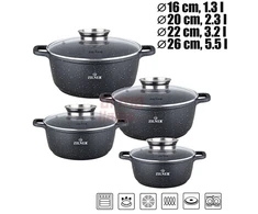 Akmens masės 8 dalių puodų rinkinys ZL-7320