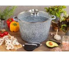 Akmens masės puodų rinkinys StoneCook SC17 BERIMAX 17 dalių