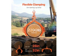 Akmens plokščių kėlimo replės 812mm 4 nagai besisukančios