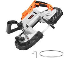 Akumuliatorinis juostinis pjūklas 20V gylis 127 mm be šepetėlių variklis nešiojamas