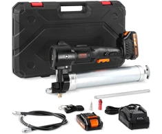 Akumuliatorinis tepimo pistoletas 20V. slėgis iki 10000 PSI. su lagaminu