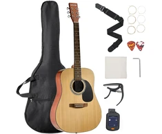 Akustinė gitara Dreadnought 41 col. (1041.4 mm). 6 stygos. natūrali spalva