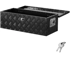 Aliuminio įrankių dėžė sunkvežimio kėbului. 76.2 x 330.2 x 243.84 mm. juoda
