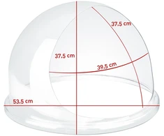 Apsauginis užvalkalas/atspalvio užvalkalas skirtas 52 cm cukraus vatos mašinai
