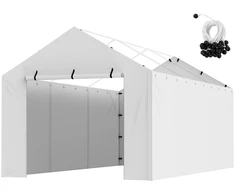 Atsarginė tentinės garažo palapinės šoninė siena. 3x6 m. atspari vandeniui ir UV