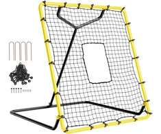 Atšokimo tinklas beisbolui ir softbolui. 1219.2 x 1371.6 mm. reguliuojamo kampo. metimo ir gaudymo treniruotėms