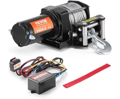 ATV/UTV elektrinė gervė 1361 kg. 12 V. plieno lynas. laidinis pultas