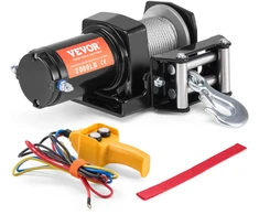 ATV/UTV elektrinė gervė 907 kg, 12 V, plieno lynas, laidinis pultas