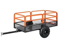 ATV/UTV sodo priekaba apverčiama plieno kėbulas su galiniu skydu
