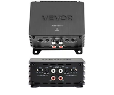 Automobilinis 4 kanalų garso stiprintuvas. klasė D. 4x110 W/4 Ω arba 4x160 W/2 Ω. 14.4 V