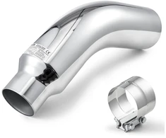 Automobilinis duslintuvo vožtuvas. įėjimas 101.6 mm. išėjimas 152 mm. chromuotas