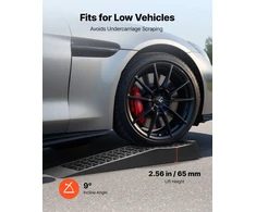 Automobilio pakėlimo rampos. 65 mm aukščio. 4 vnt.. keliamoji galia 9072 kg kiekvienai. juodos