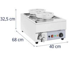 Bemaras sriuboms ir fondiu 1500 W 2 x 7 l