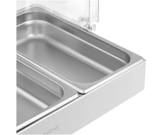 Bufeto vitrina su rolltop dangčiu 3x GN 1/3 3x26L