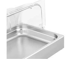 Bufeto vitrina su rolltop dangčiu GN 1/1, 8,5, skaidri