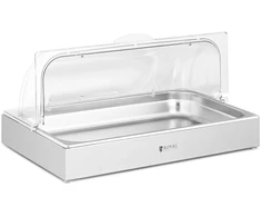 Bufeto vitrina su rolltop dangčiu GN 1/1 85 skaidri