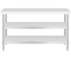 Centrinis darbo stalas su 2 lentynomis 120 x 70 cm