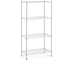 Chromuota metalinė lentyna 4 lentynos 1000 kg 90x45x180 cm