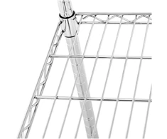 Chromuota metalinė lentyna 4 lentynos 1000 kg 90x45x180 cm