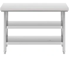Darbo stalas su 3 lygiais, plieno, 120 x 60 cm, iki 600 kg