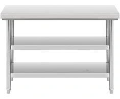 Darbo stalas su 3 lygiais plieno 120 x 60 cm iki 600 kg