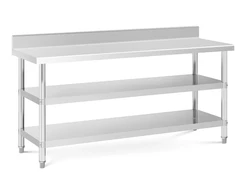 Darbo stalas su atbraila 2 lentynos 180x60 cm