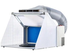 Dažymo kabina aerografui. 4 m³/min. su LED apšvietimu