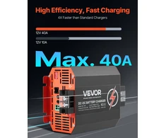 DC/DC akumuliatoriaus įkroviklis 12V 40A (500W). švino. ličio. AGM. GEL tipams