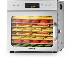 Dėklas Maisto džiovintuvas su 8 padėklais. nerūdijantis plienas. 400 W