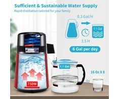Distiliavimo aparatas 750 W talpa 4 l