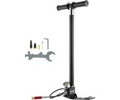 Dulkių siurblys Rankinis 4 pakopų PCP oro siurblys. 4500 PSI (30 MPa). su manometru