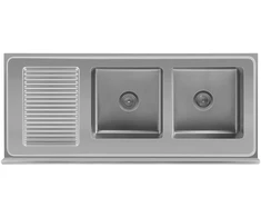 Dvigubas pramoninis plautuvas su spintele Royal Catering 140 cm