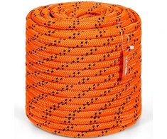 Dvigubo pynimo poliesterio virvė 19 mm x 67 m. trūkio jėga 88.96 kN. žygiams ir gelbėjimui
