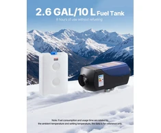 Dyzelinis oro šildytuvas 12-24 V 5-8 kW su nuotolinio valdymo pultu ir LCD ekranu