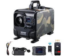 Dyzelinis oro šildytuvas 5-8kW 12V/24V su Bluetooth programėle. pulteliu ir CO signalizacija. transporto priemonėms. garažui