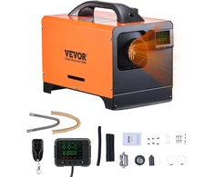 Dyzelinis oro šildytuvas 8kW DC12-24V su pulteliu. kvadratiniu skaitmeniniu ekranu. 5L kuro baku. kemperiams