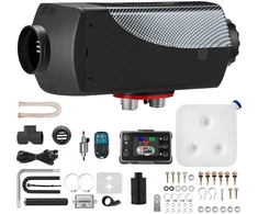 Dyzelinis stovėjimo oro šildytuvas 12V. 5-8 kW. su LCD ekranu ir pulteliu