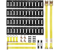 E-track bėgelių tvirtinimo sistema. 4 bėgeliai po 610 mm. garažams. motociklams. priekaboms
